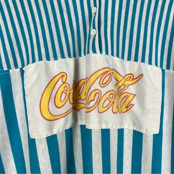 Vintage Blue and White Striped Long Sleeve Tee - Picture 4 of 5